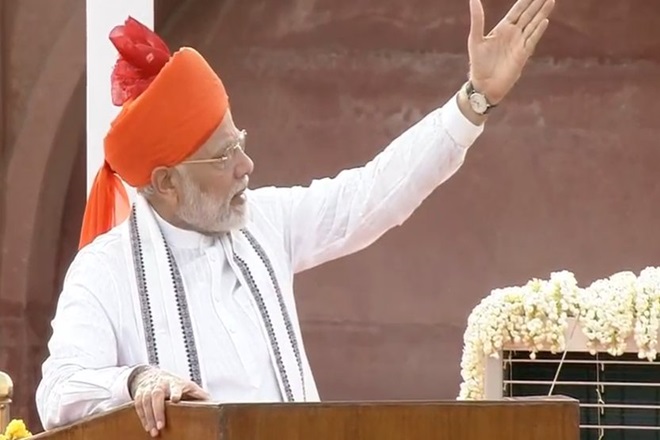मोदी ने दिया अजेय भारत-अटल भाजपा का नारा, कहा- सिद्धांतों पर चलेगी पार्टी